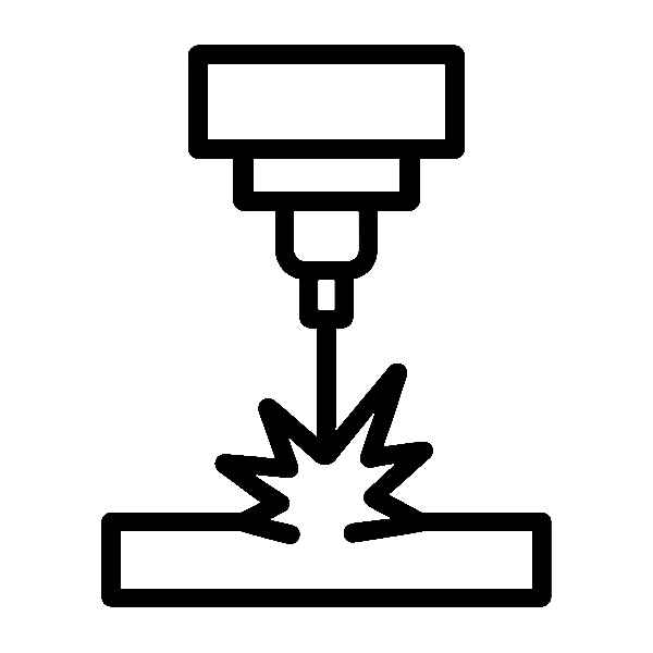 ikona spawania laserowego